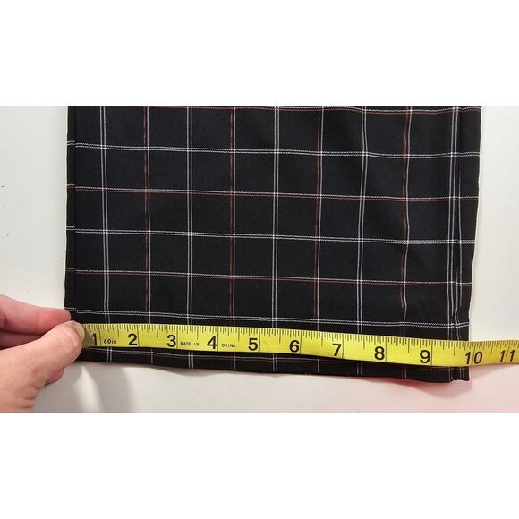 Nanette Lepore very black plaid statement trousers pants EUC s14 career casual - Picture 9 of 9
